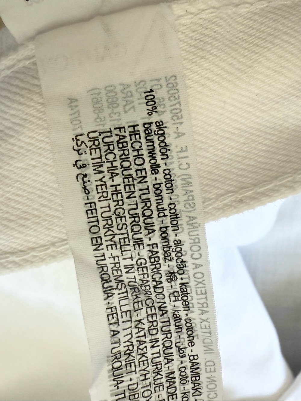 Zara White Wide Leg Barrel Denim Jean Size 8 - Picture 11 of 11